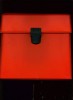 RED RECORD BOX 7 INCH SINGLES CARRIER HOLDS 75 RECORDS 