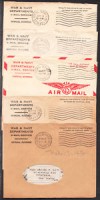 Stampless WW II Military covers(5). V-Mail w/inserts. 