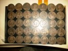 collection of british coins,half crowns/penny/farthing 