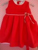 Vestido rojo  talla  6 meses, 