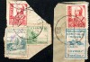 SPAIN CIVIL WAR issues used on 2 small pieces 