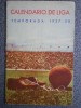 CALENDARIO DE FUTBOL PERFUMERÍAS CHIRO ZARAGOZA 1957-58 