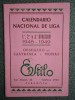 CALENDARIO DE FUTBOL SASTRERÍA ESTILO ZARAGOZA 1948-49 