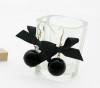 Korean Black Pearl Gold Color Fashion Earrings R228 