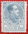 1919 Spagna RIO DE ORO Ed#110* 25c.blu. 