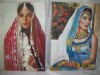 2 MIDDLE EASTERN OIL ON CANVAS WOMAN BY DE.COSTA 