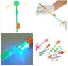 Funny Plane Toy Rubber Shooting & Blue LED Illumination 