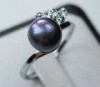 NEW LADY'S CHARMING 18KGP FRESHWATER PEARL RINGS #6 