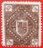 1875 ANDORRA ED#NE5 25c. castaño negruzco 