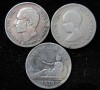 PESETAS DE PLATA - LOTE (3) 