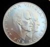NORUEGA - NORGE - 25 CORONAS - PLATA - 1970 
