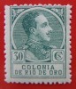 1919 L'Espagne RIO DE ORO ED#111** 30 c.vert bleuâtre. 