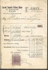 Italy old document + revenue stamp 1905 