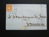 ENVUELTA CON DESTINO A BARCELONA CIRCULADA EN MAR 1861 