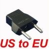 New US to EU AC POWER PLUG ADAPTER TRAVEL CONVERTER 
