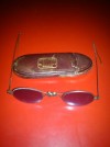 Gafas antiguas, con funda, estilo John Lennon 