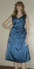 Beautiful vintage Frank Usher blue satin cocktail dress 