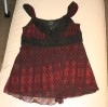 EXPRESS Misses Tank Top NWOT Sz. M Black & Red 