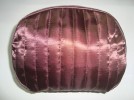 NARAYA THAI MINI COSMETIC FABRIC SHELL DARK BROWN BAG 