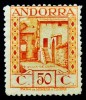 1929 ANDORRA ED#23* 50c naranja PAISAJES DE ANDORRA 