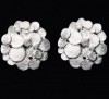 Silver Color Petalage Korean Fashion Earrings Z408 