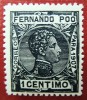 1907 Spagna FERNANDO POO Ed#152* 1 c. blu scuro. 