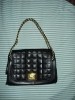 NWOT  Black Purse Front Lock  Adjustable Strap 