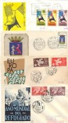 10  CARTAS CERTIFICADAS DIFERENTES.M.PRIMER DIA 1950/75