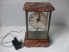Bulle Clock aus Frankreich, Kaminuhr mit Marmorplatte 