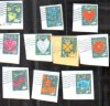 NEW LOVE STAMPS - FULL SET OF TEN DIFFERENT USED  
