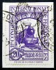 1930 ED#474º 20c violeta FERROCARRILES Estafeta Senado 