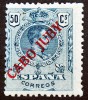 1919 CABO JUBY Ed# 14*  50 c.azul verde (277-R)  