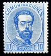 1872 ED#121** 10c ultramar (Tipo I) 
