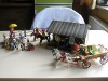 Playmobil Stall und Lager Western Gebäude rar + Kutsche 