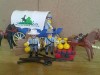 PLAYMOBIL WESTERN CONFEDERATE CAVALRY WAGON 3785 RARE 