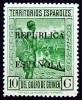 1931 GUINEA ED#219* 10c vde.amar. REPUBLICA ESPAÑOLA 