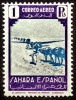 1943 SAHARA Ed# 78**  PESETA. violeta y azul. 