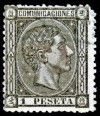 1875 ED#169Tº PESETA negro grisáceo 