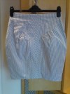 VINTAGE DESIGNER STYLE WIGGLE MAD MEN 40S 50S SKIRT 8 