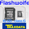 16*GB Go Mikro*SD*HC class*6 Traxdata Micro - Top Neu 
