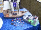 Älteres Playmobil Piratenschiff und Gefängnisinsel 
