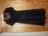black strapless dress with matching bolero 