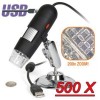 USB Digital Microscope 500X 2.0 MP 8-LED Video Camera 