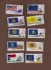 US Flags of Our Nation .44 Set #4 - Used off Paper 