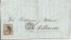 Spain old cover 1869 + ambulant cancellation 