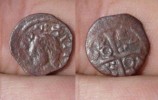 Muy Raro dinero de Cervera, busto a izquierda.