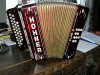 Akkordeon Hohner Club X weinrot B/Es diatonisch 10 Bässe 4-chörig