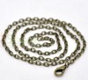 12 Bronze Plated Lobster Clasp Link Chain Necklaces 20