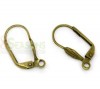 25 Pairs Bronze Tone Earring Clip Findings 19x10mm 