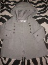 ZARA BABY GIRLS COAT w/HOOD - 12 M to 18 M - GREY *EXCELLENT COND* 